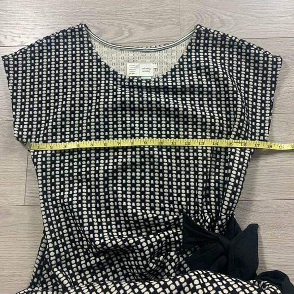 Anthropologie Saturday Sunday Isabel Bow Tie Black Dress - Picture 13 of 15